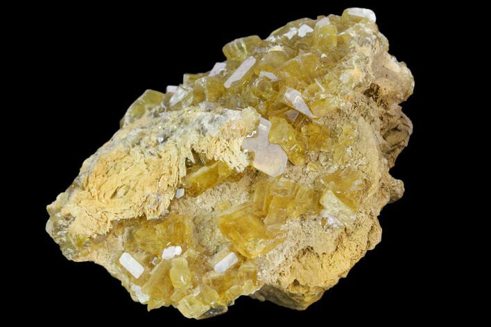 Gemmy, Golden Barite Crystal Cluster - Eagle Mine, Colorado #127023